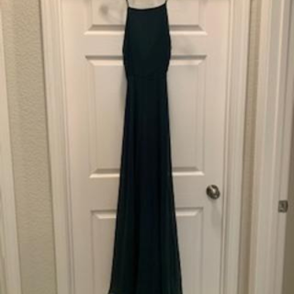 Lulu's Dark Green Maxi Dress